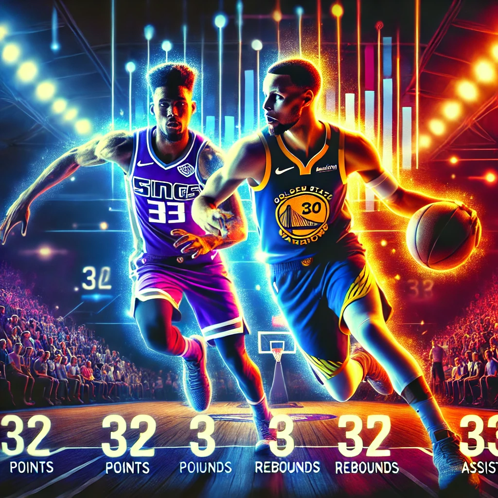 golden state warriors vs sacramento kings match player stats